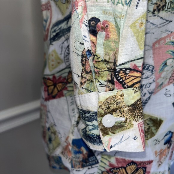 Chico's No-Iron Linen Top Womens Size 0 (US S) - Picture 6 of 10